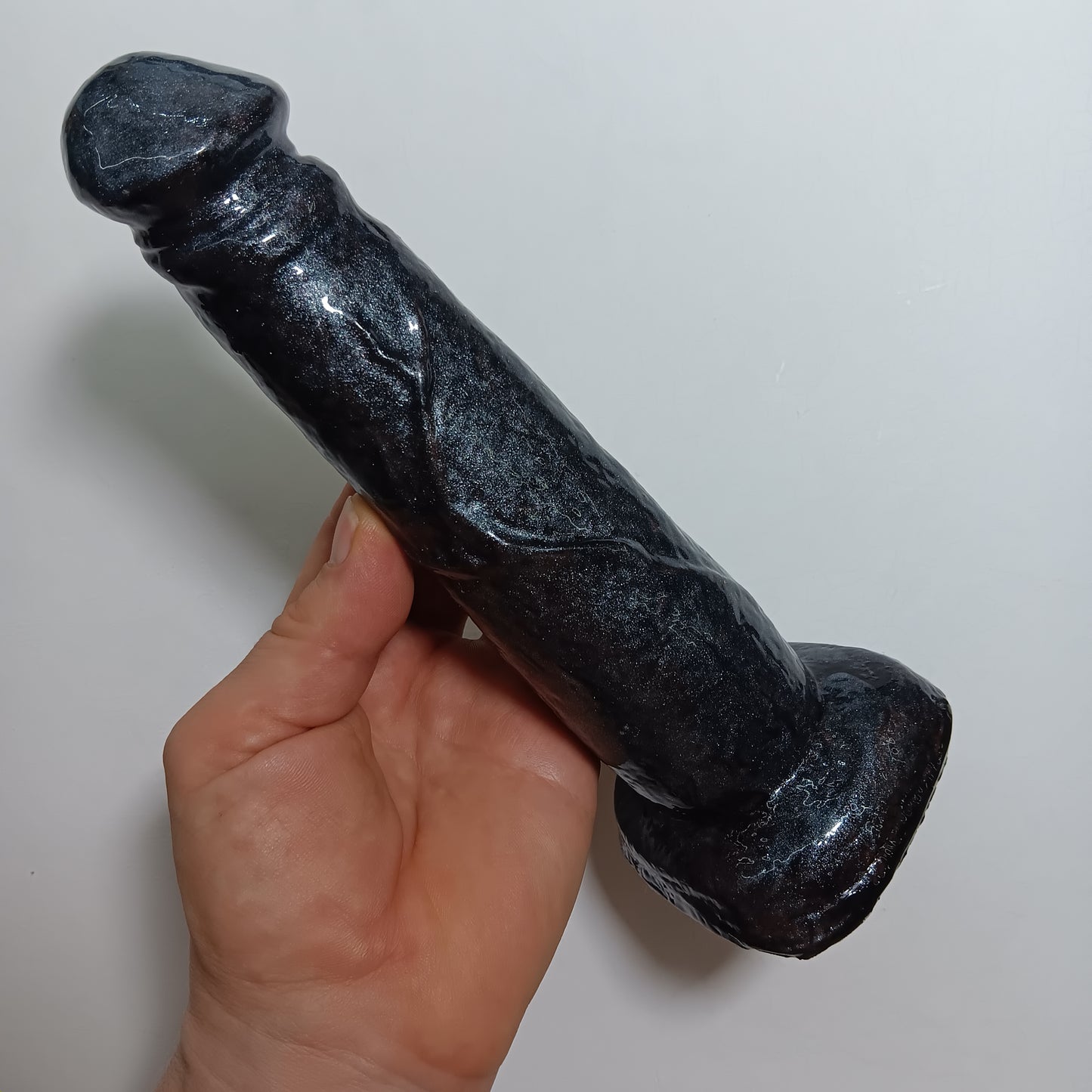 B.J. Next Generation Suction Toy Black with Silver Glitter