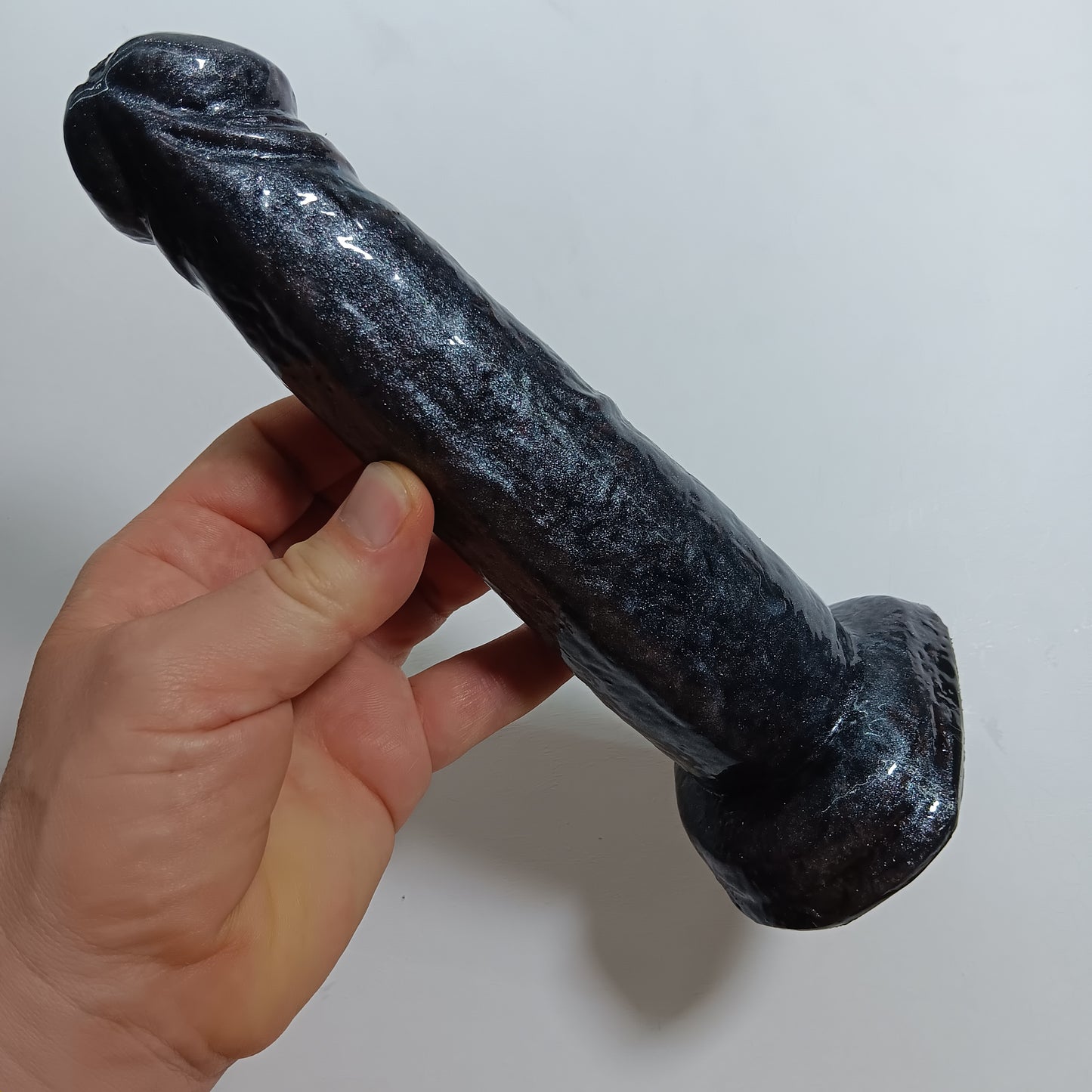 B.J. Next Generation Suction Toy Black with Silver Glitter