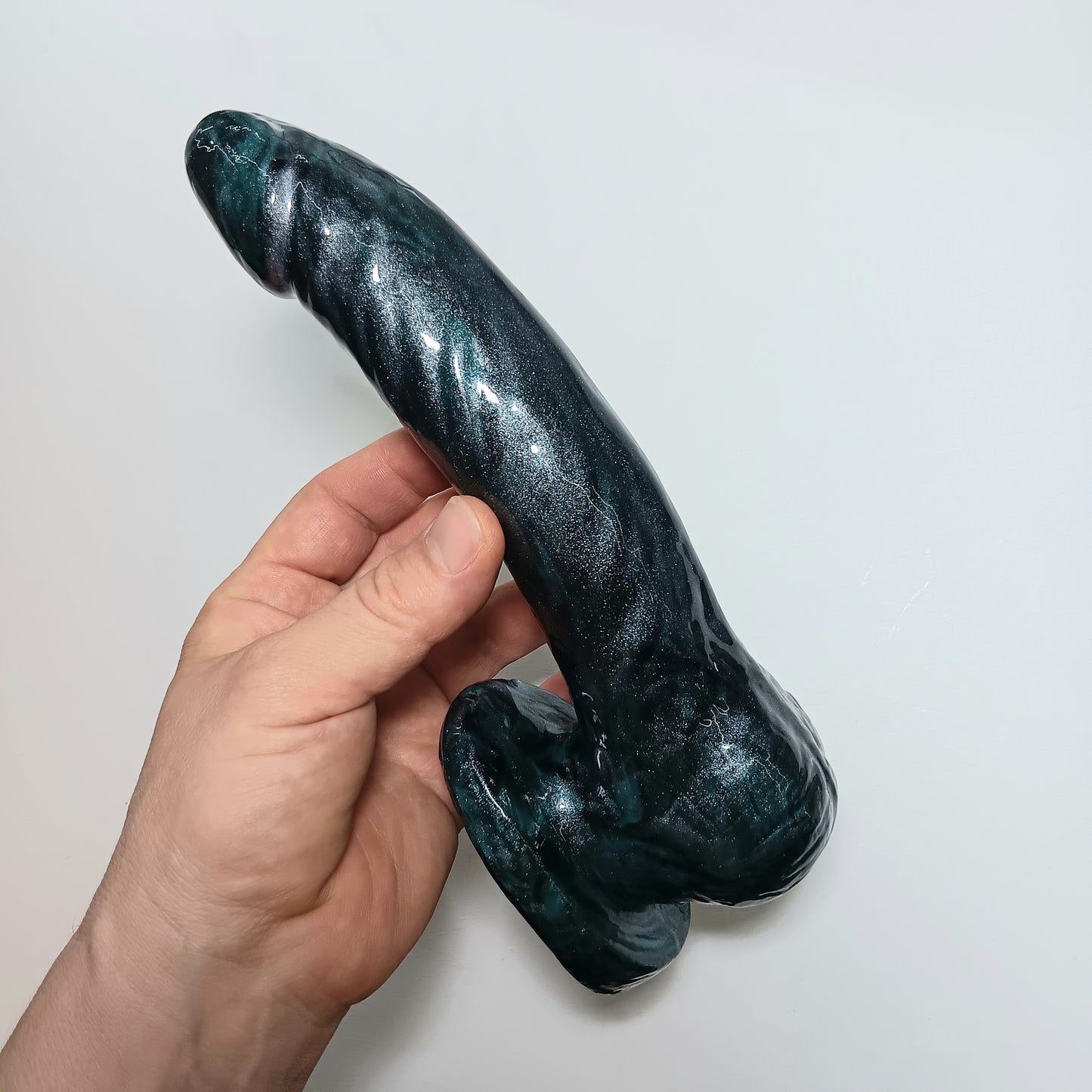 OMEN Upright Toy with Suction- Black, Green, Silver Glitter