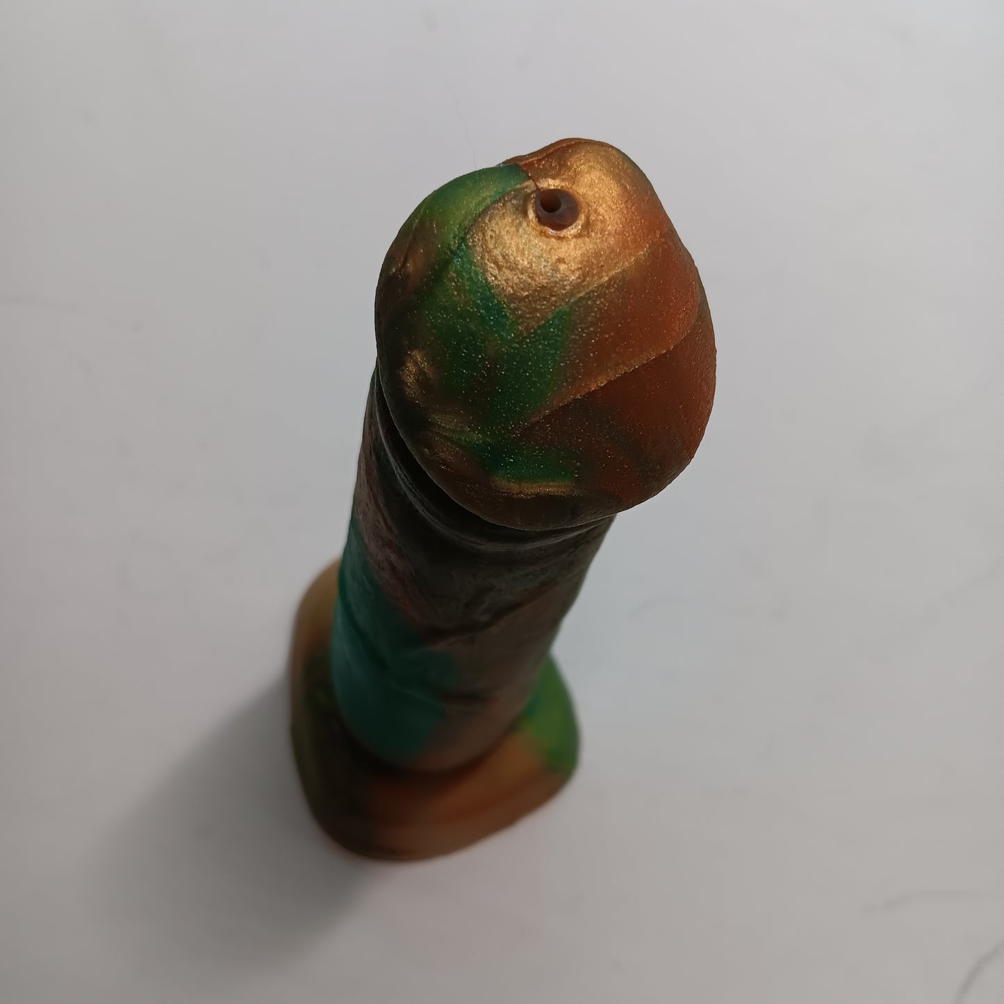 Green Gold Unique B.J. Suction Dildo