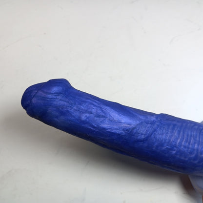 Purple Shimmer Unique B.J. Suction Dildo