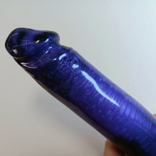 Purple Shimmer and Black -High Gloss- B.J. Suction