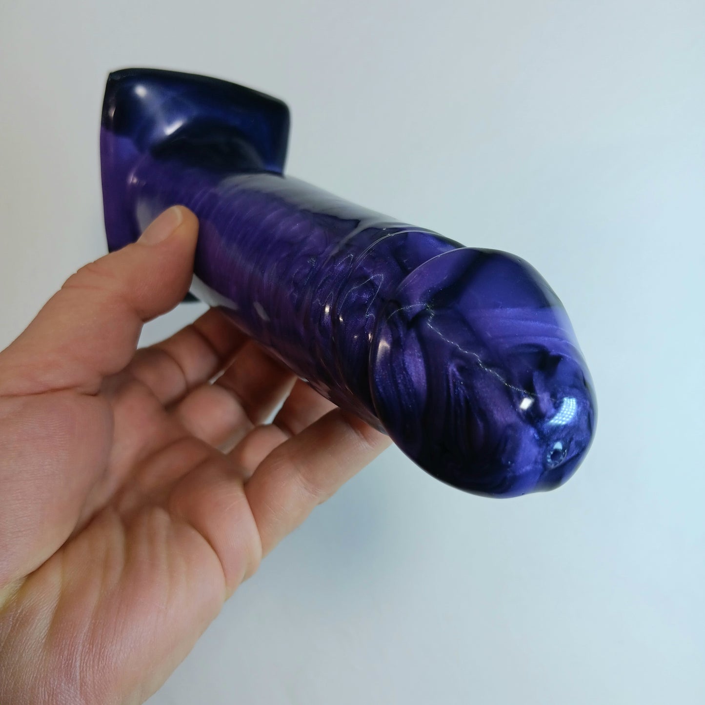 Purple Shimmer and Black -High Gloss- B.J. Suction