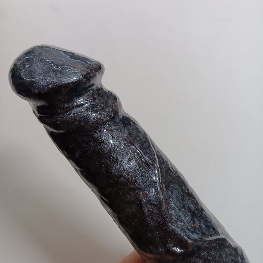 B.J. Next Generation Suction Toy Black with Silver Glitter