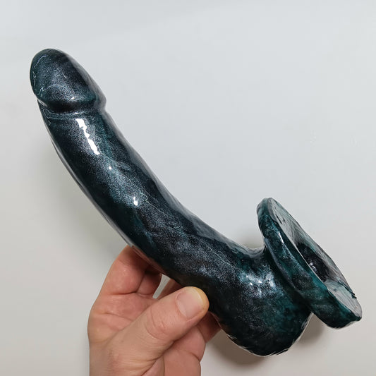 OMEN Upright Toy with Suction- Black, Green, Silver Glitter
