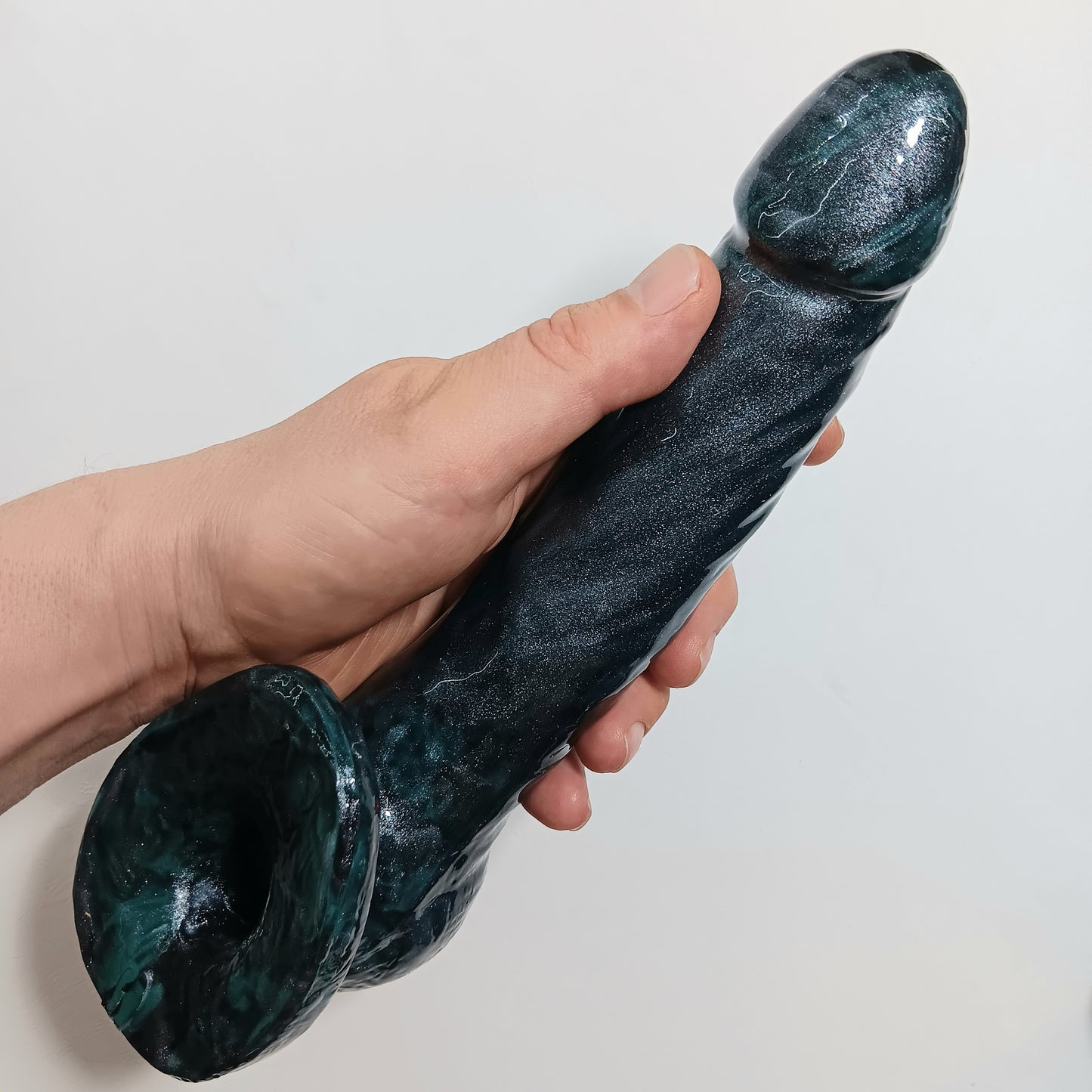 OMEN Upright Toy with Suction- Black, Green, Silver Glitter