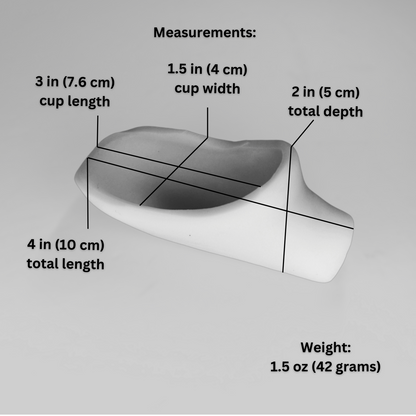 Image showing the 3 inch STP Cup with measurements