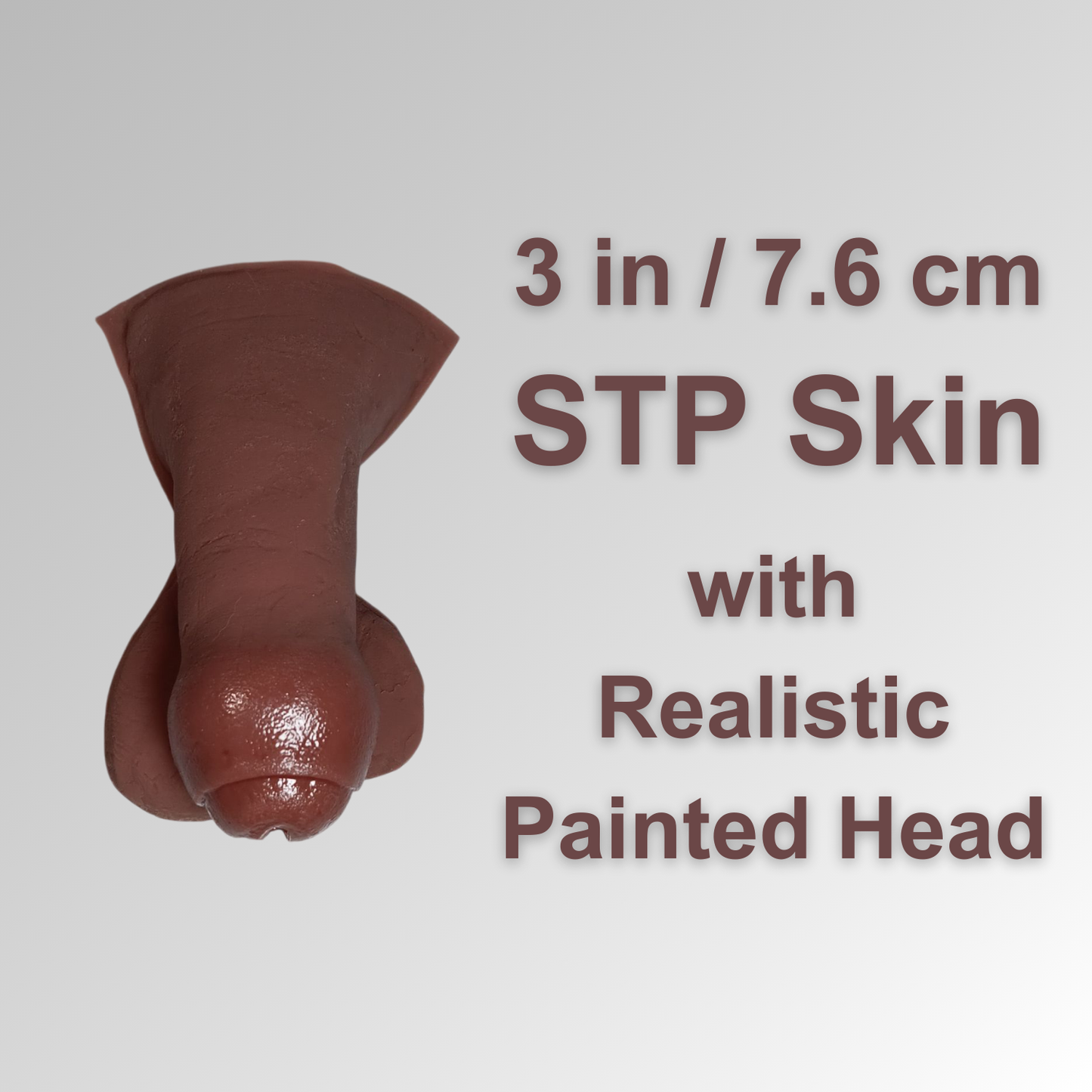 3 in (7.6 cm) STP Skin with Realistic Painted Head