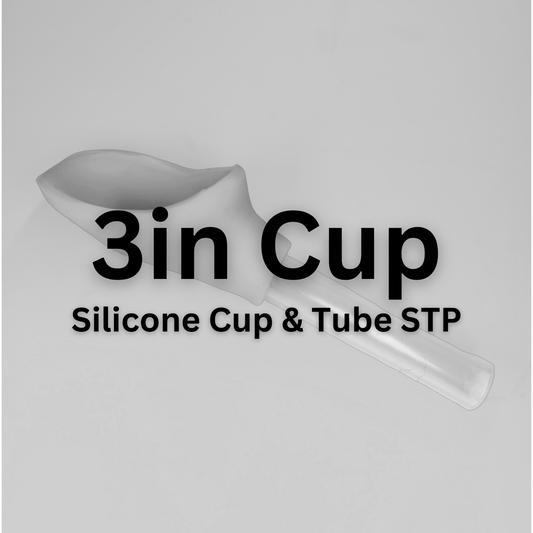 Image with Text 3 inch Cup Silicone Cup and Tube STP