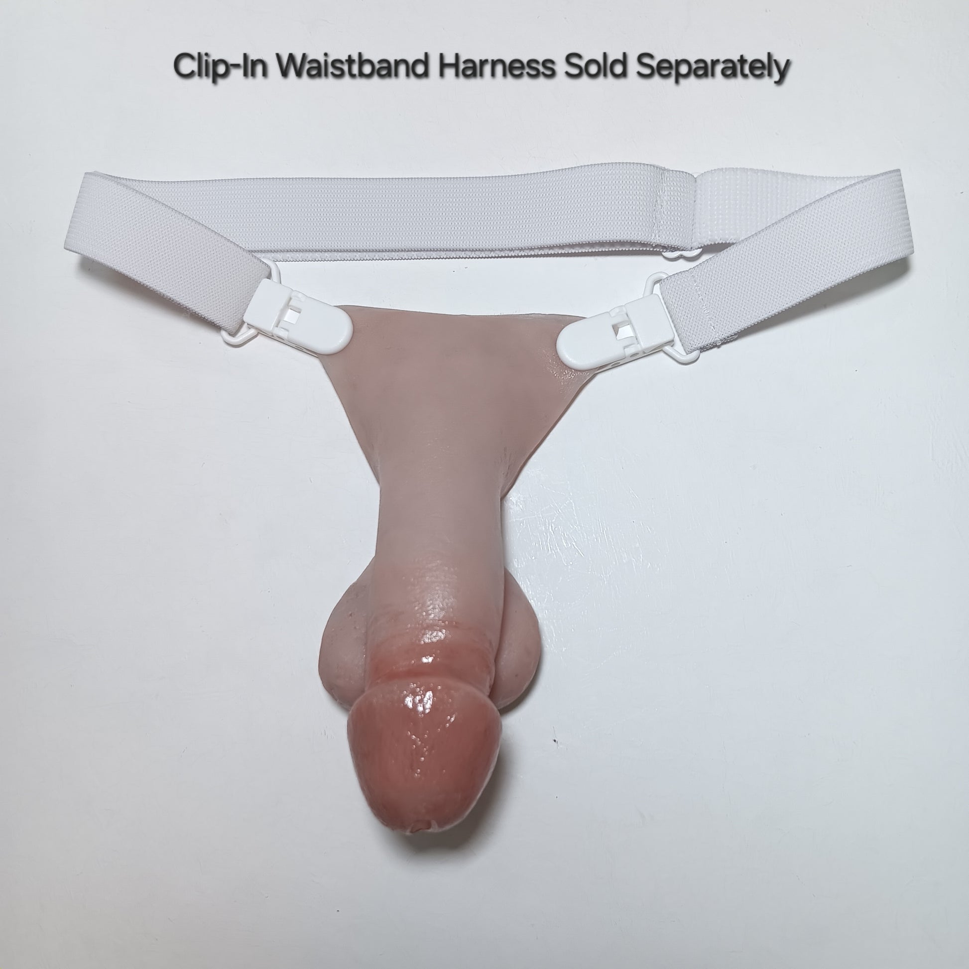 Image showing the 4 inch STP Skin in the Clip-In Waistband harness made from 1 inch plush elastic.