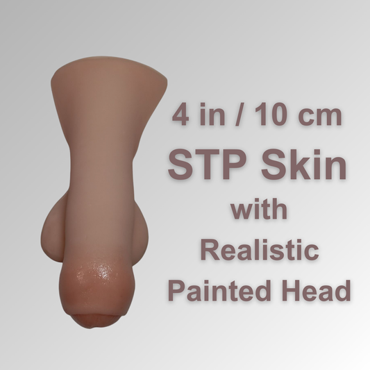 4 in (10 cm) STP Skin with Realistic Painted Head