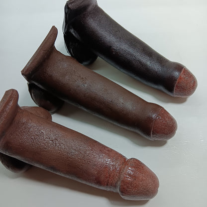 Small selection of 6 inch Action Toys in deeper skin tones to show texture and style choices.