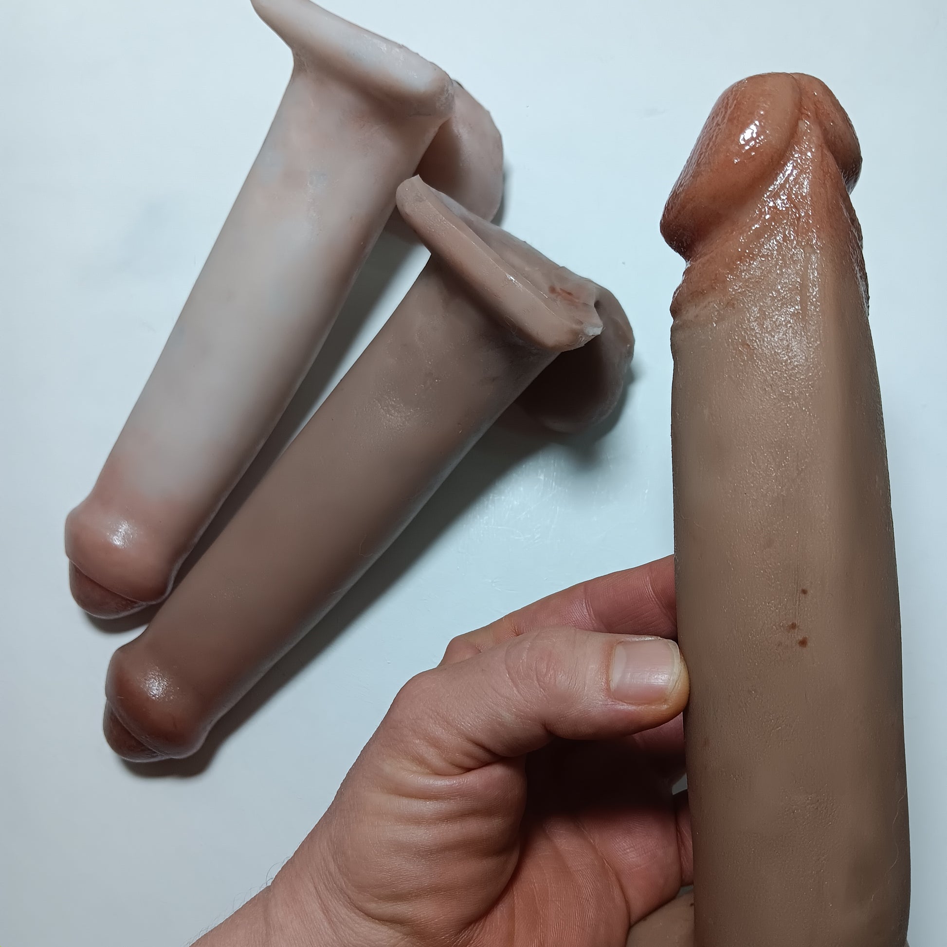 7 inch Action toy showing a small color selection and up close of freckles option.