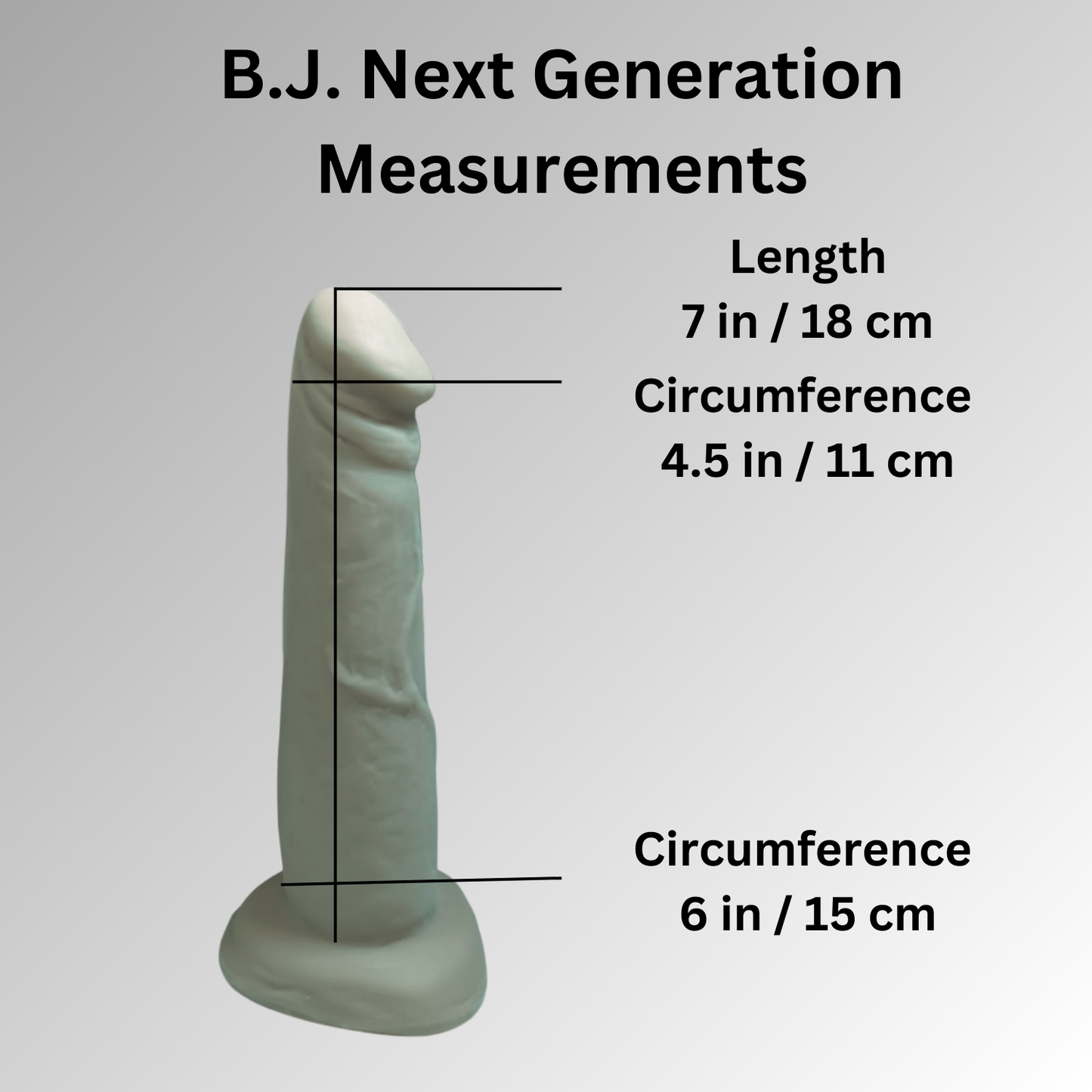 Green Gold Unique B.J. Suction Dildo