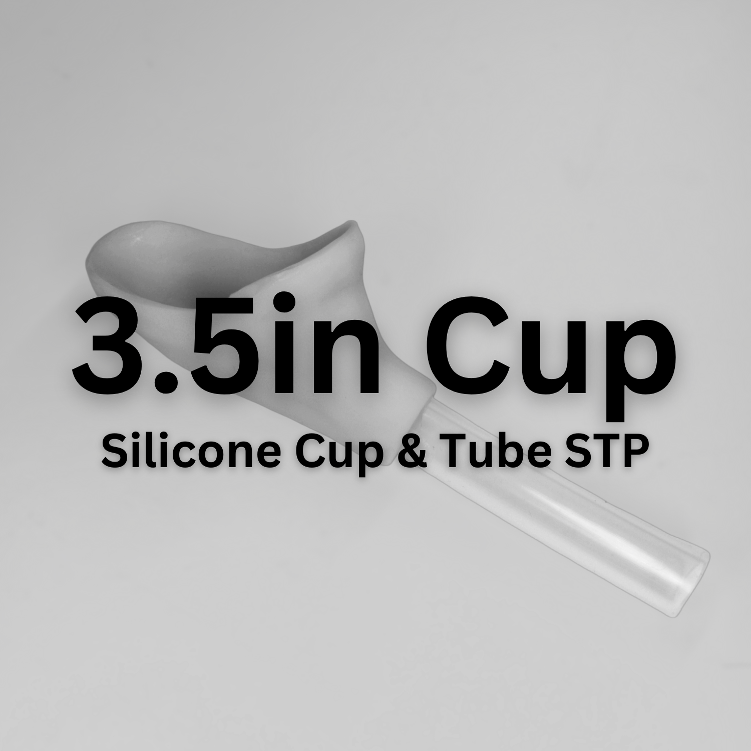 Image with Text 3.5 inch Cup Silicone Cup and Tube STP