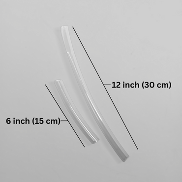 image showing 12 inch (20 cm) and 6 inch (15 cm) replacement tubes with measurements