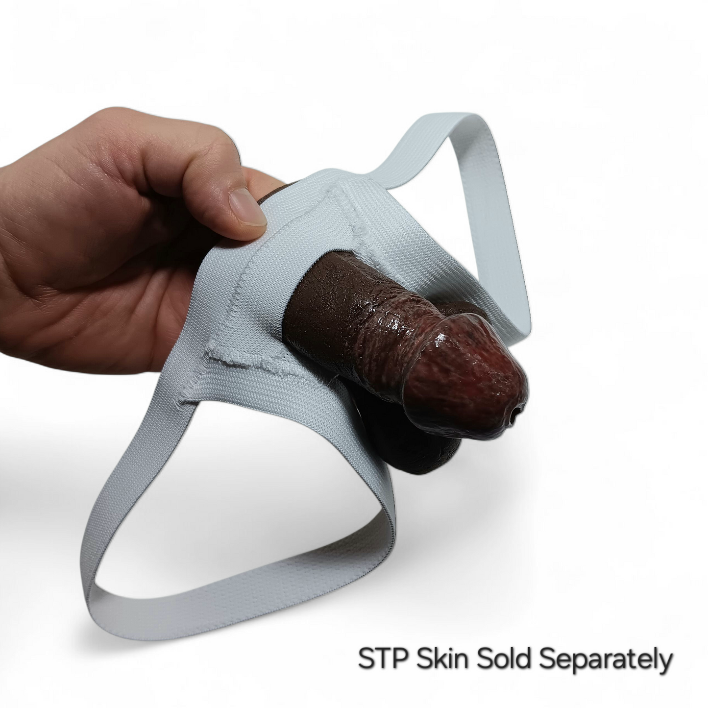 White elastic Sling Shot Harness with a STP Skin.