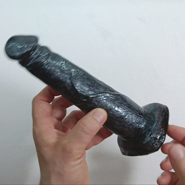 B.J. Next Generation Suction Toy Black with Silver Glitter