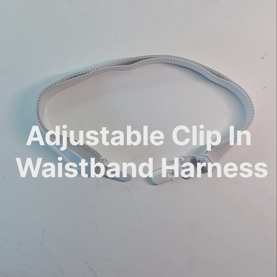 Short video showing the clips and adjustability of the Adjustable Clip In Waistband Harness