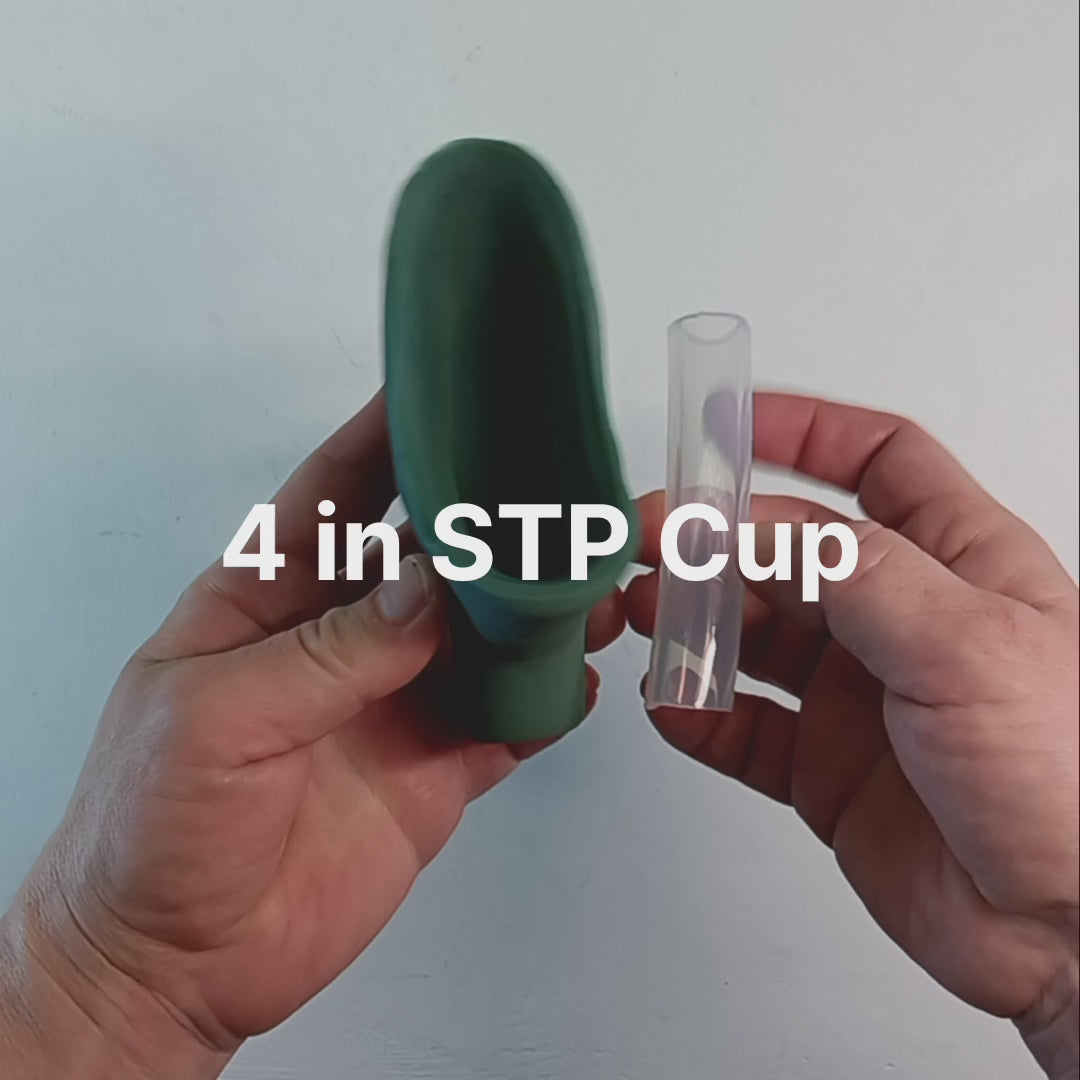 short video showing the 4 inch STP Cup and tube