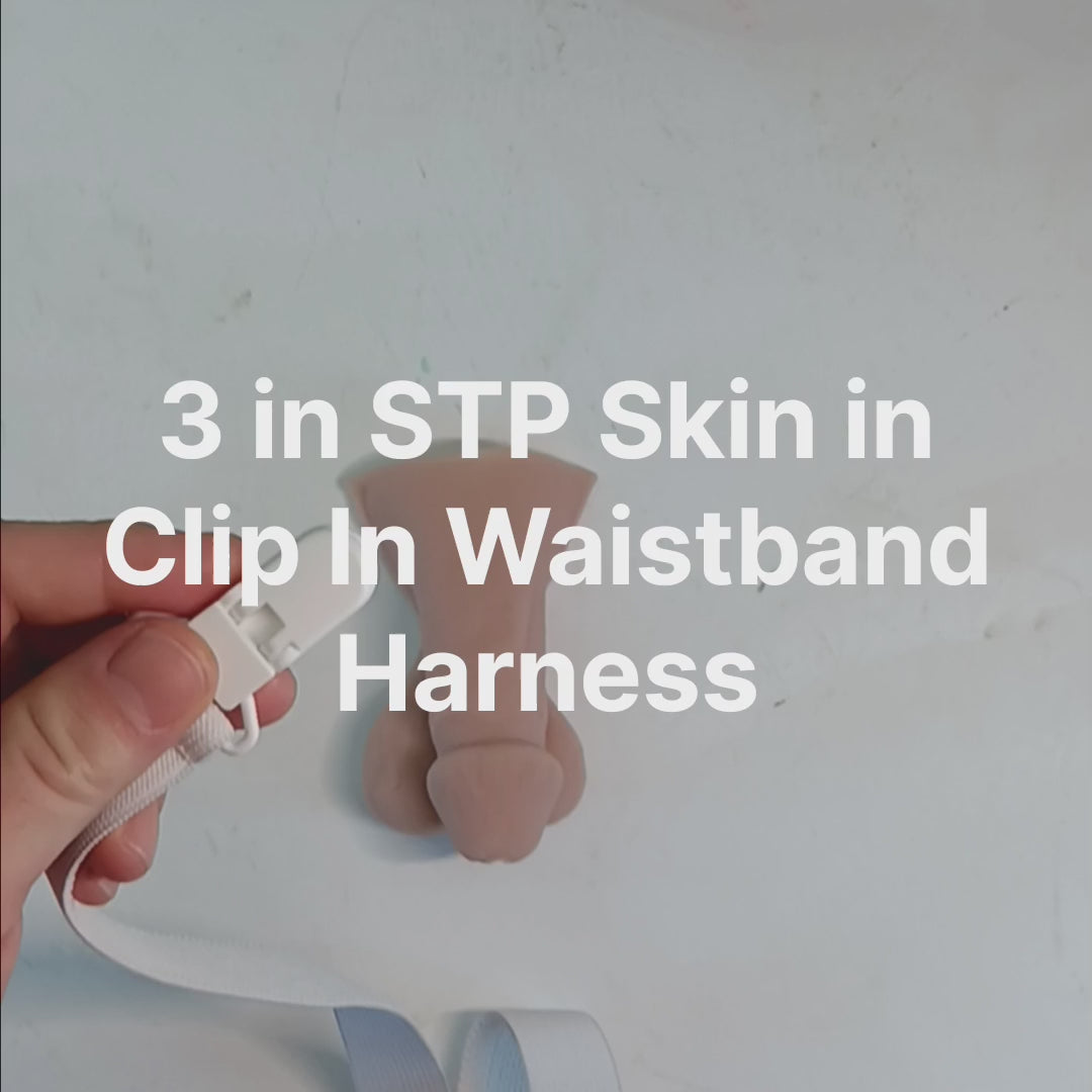 Short video clipping the 3 inch Silicone STP Skin into a Clip In Waistband Harness