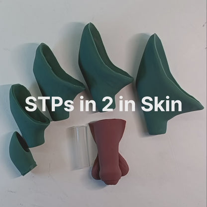 2 in (5 cm) STP Skin with Realistic Painted Head